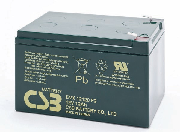 EVX 12120 - аккумулятор CSB 12ah 12V  